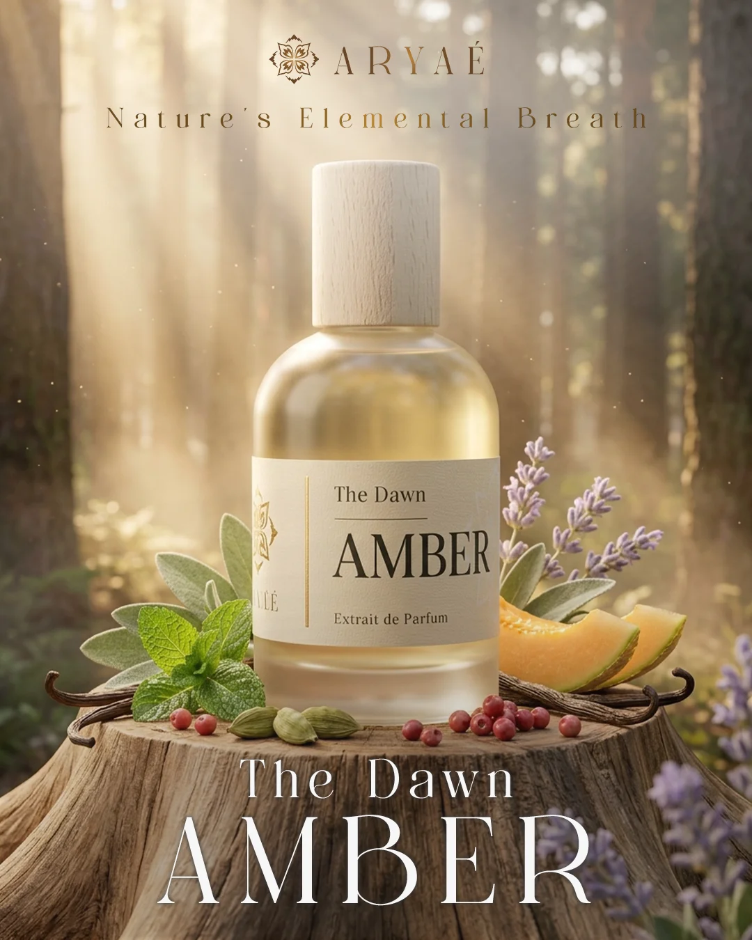 Aryae Amber Perfume | Long Lasting Perfume | Extrait de Parfum